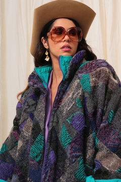 Imagem do Jaqueta dupla face lã com nylon