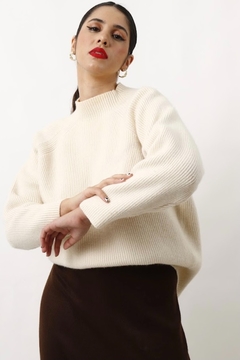 tricot grosso canelado vintage amplo na internet