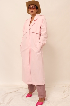 Trench Coat rosa candy forrado - comprar online