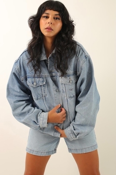 Jaqueta jeans bordado Hang Loose - comprar online
