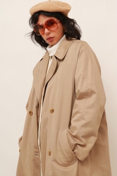 trench coat classico bege vintage - comprar online