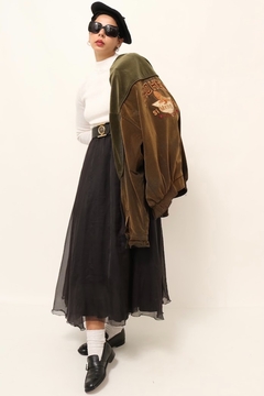 Jaqueta bordado frente e costas DAOHENG forrado - comprar online
