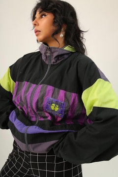 Jaqueta nylon corta vento color 90’s - comprar online