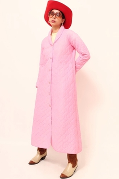 robe matelasse rosa acolchoado vintage na internet