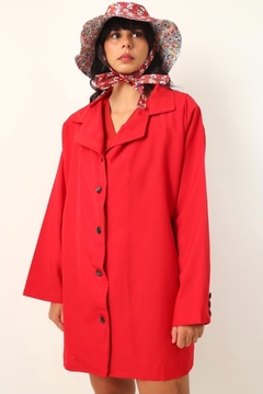 Blazer vermelho estilo casaco vintage - comprar online