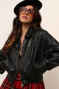 jaqueta 100% couro forrada vintage - loja online