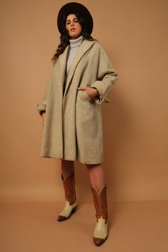 casaco 100 % lã amplo forrado vintage na internet