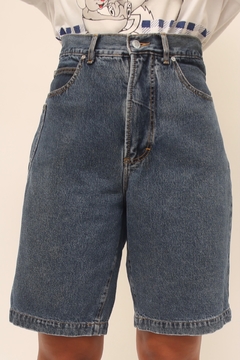 Bermuda jeans cintura cintura alta - Capichó Brechó