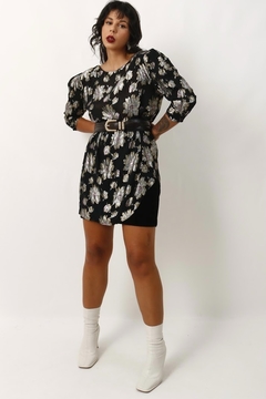 blusa vestido ombreira brilho vintage na internet