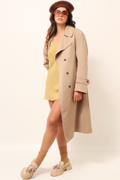 Trench Coat bege forrado vintage - comprar online