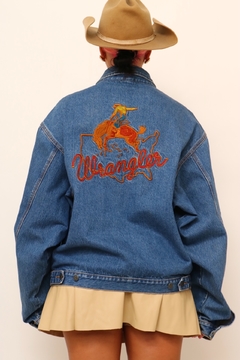 Jaqueta WRANGLER bordado cowboy - loja online