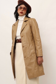 trench coat couro bege forrado na internet