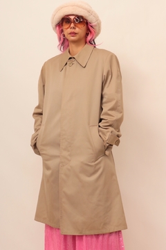 Trench Coat forrado vintage bege classico - comprar online