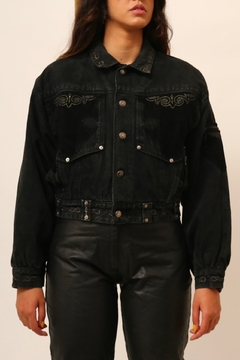Imagem do jaqueta jeans cropped preta