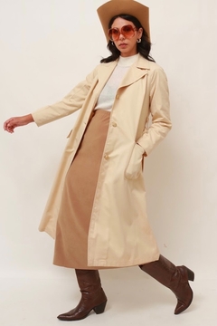 Trench Coat forrado vintage creme italiano na internet