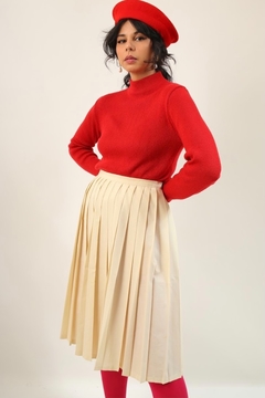 Imagem do Blusa gola alta tricot vermelha vintage