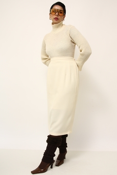 Saia vintage midi creme