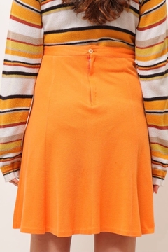 saia cintuta alta laranja vintage Velma - comprar online