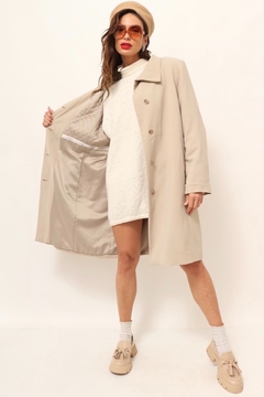 casaco Calvin Klein bege forro matelasse - comprar online