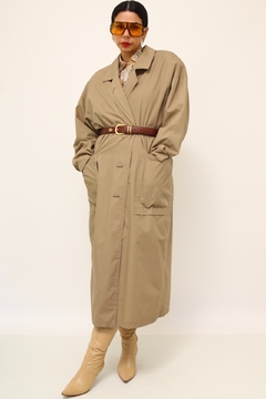Trench coat forrado classico vintage - comprar online