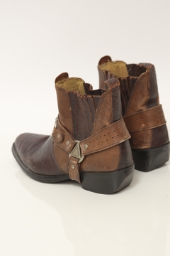 Bota 100% couro cano curto western 39 na internet