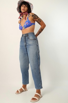 Calça jeans cintura mega alta vintage DASHER na internet