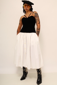 Top veludo preto justo corselet - loja online