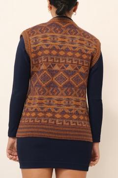 Colete pulover com laranja vintage - comprar online
