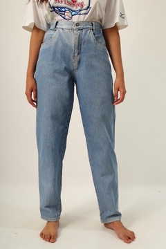 Calça jeans grosso cintura mega alta vintage - comprar online