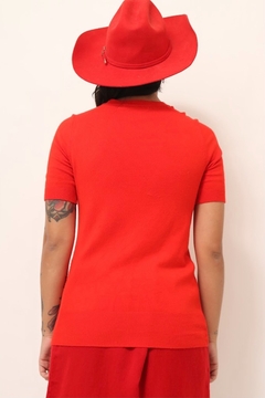 Imagem do Blusa tricot zara vermelho vintage