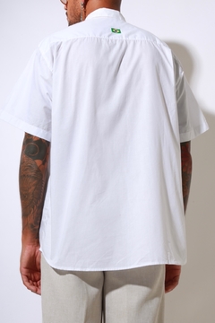 camisa posto Shell logo frente vintage - loja online