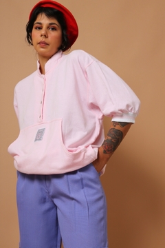 blusa moletom vintage rosa 90’s - loja online
