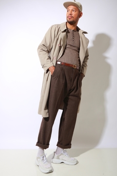 trench coat forrado classico Castiel na internet