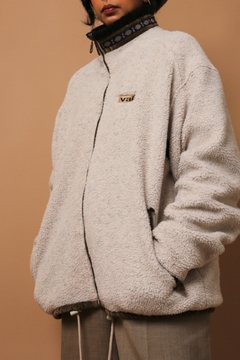 jaqueta forro nylon pelo macia creme na internet