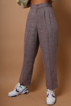 calça alfaiataria color cintura alta viscose - comprar online