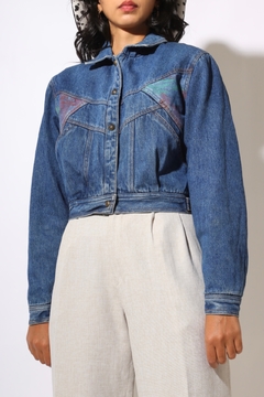 jaqueta jeans cropped toda forrada - comprar online