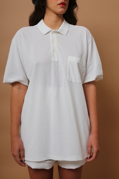 blusa atoalhada esportiva vintage bolso - comprar online