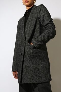 casaco forrada longo grosso bolso frente na internet