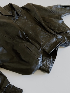 jaqueta bomber couro aviador forrada 80’s - comprar online