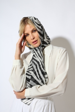 lenço zebra retangular - comprar online