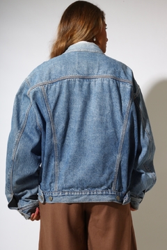 jaqueta jeans original classica bomber 70’s na internet