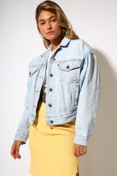 jaqueta jeans bomber levis original 80’s - comprar online