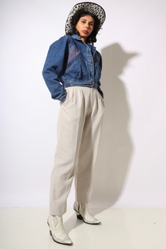 jaqueta jeans cropped toda forrada - loja online