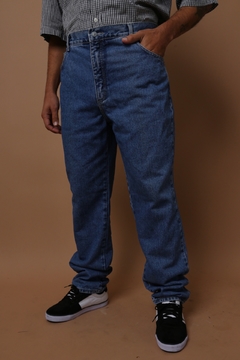 calça jeans azul grossa vintage - loja online