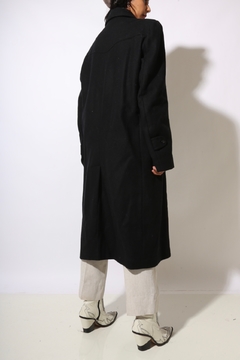 casaco forrado 100 % lã longo vintage na internet