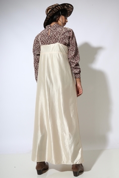 vestido SLEEP DRESS gold renda fenda lateral - loja online
