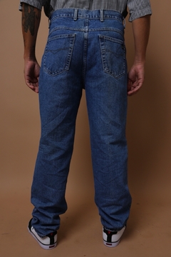 Imagem do calça jeans azul grossa vintage
