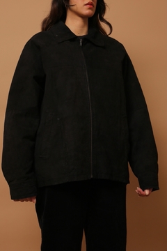 jaqueta bomber forrada couro camurça - comprar online