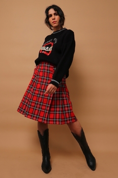 saia xadrez Kilt vermelha - loja online