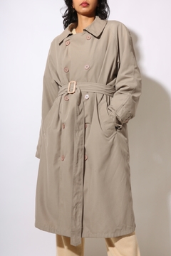 trench coat longo vintage castiel - comprar online